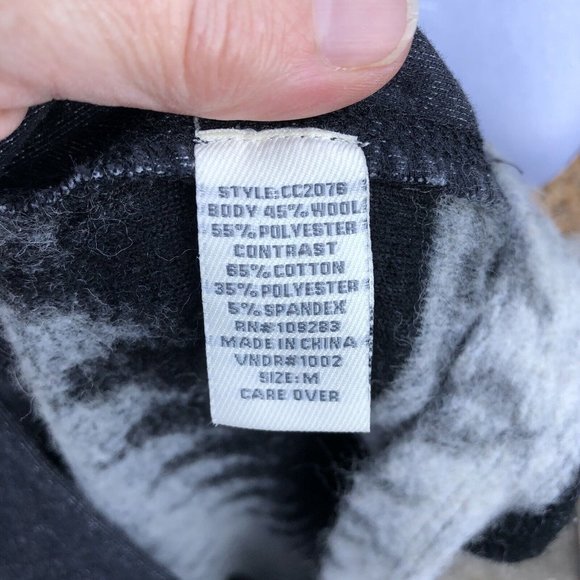 Vintage Havana Wool Blend Poncho Oversize‎ Top Size Medium Western Look Womens - Picture 7 of 9